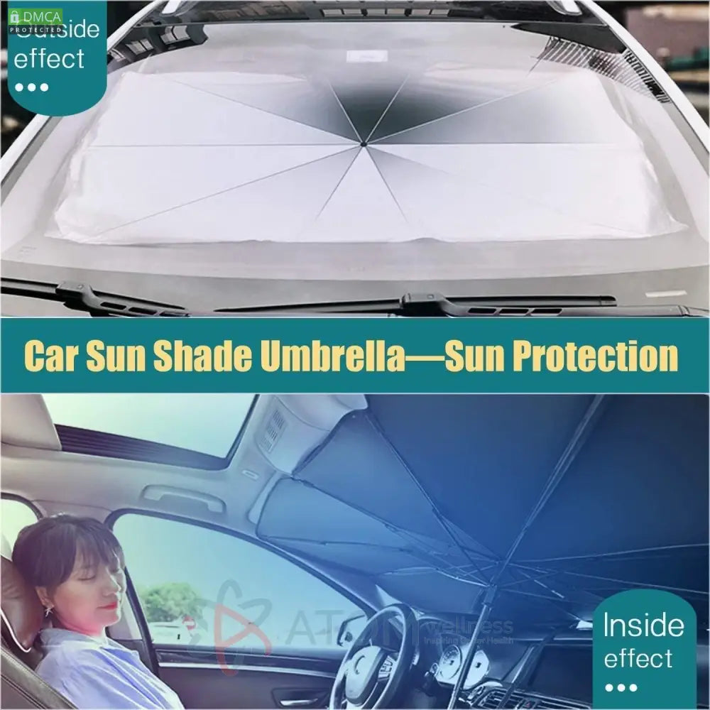 Car Windshield Cooling Foldable Sun Shade Umbrella with Thermal Insulation