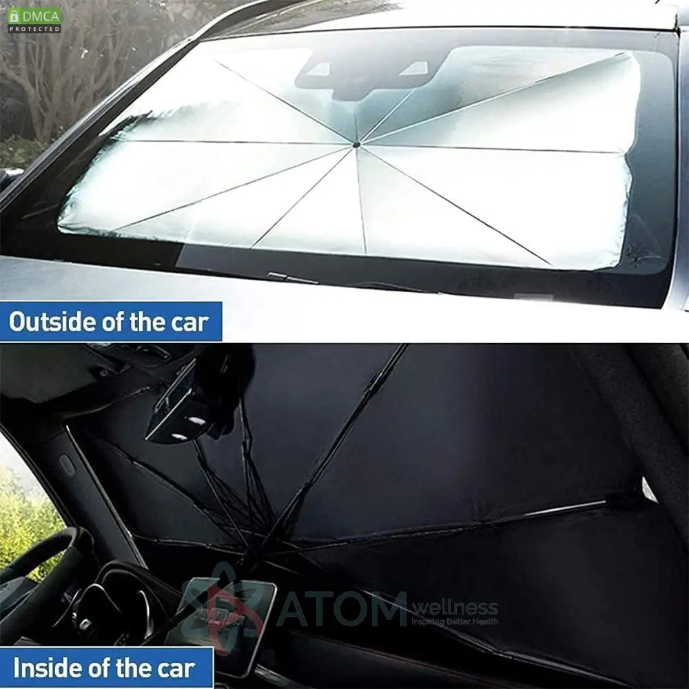 Car Windshield Cooling Foldable Sun Shade Umbrella with Thermal Insulation
