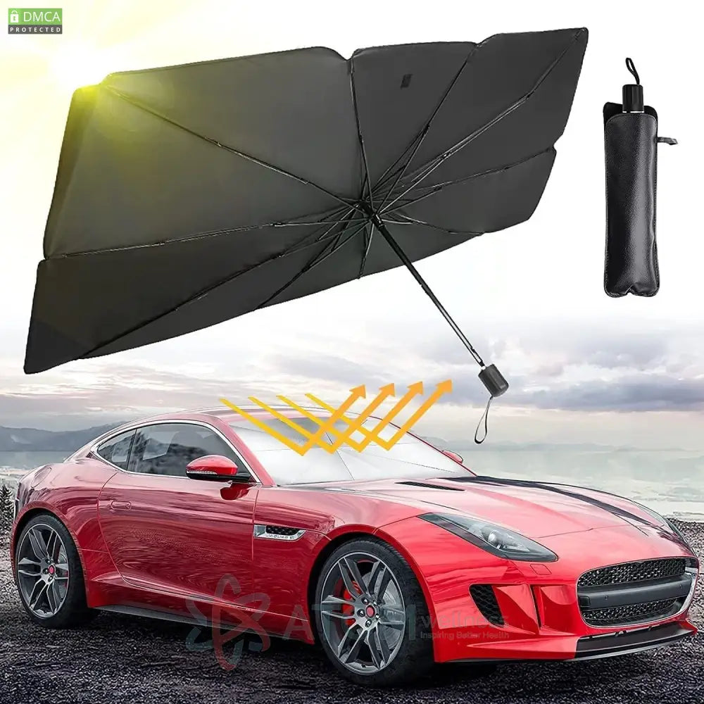 Car Windshield Cooling Foldable Sun Shade Umbrella with Thermal Insulation