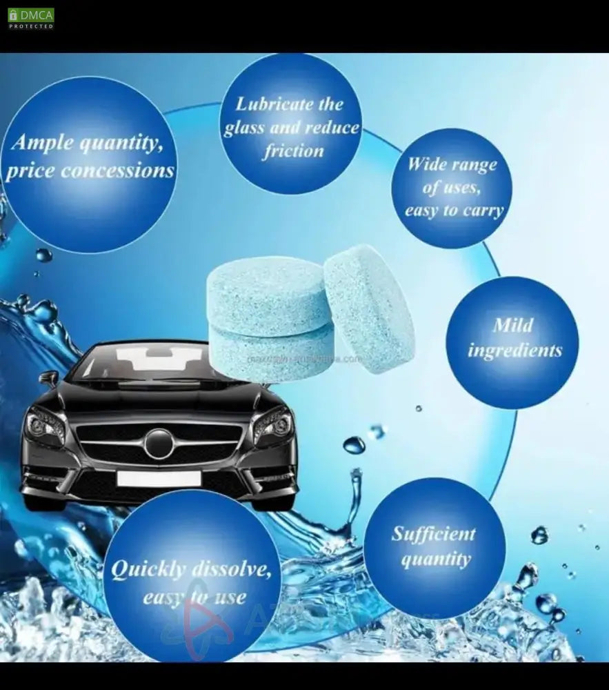 Car Windshield Rapid Cleaner Glass Washer Tablets (Pack of 20)