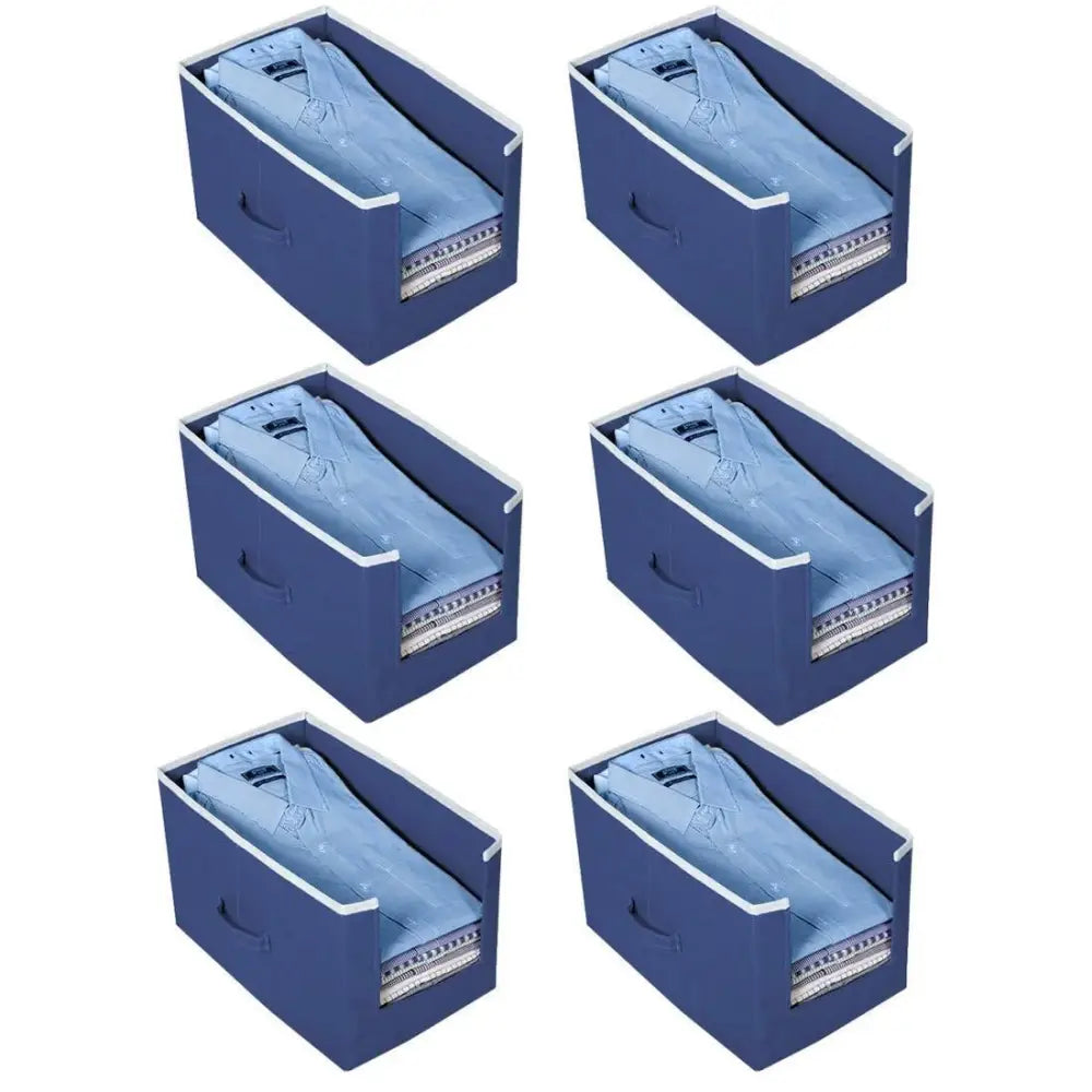 Closet Organizer – Foldable Shirt and Clothing Stackers | 12 Shirt Capacity | Space-Saving Wardrobe Organizer | Available in Pack of 1, 2, 4, 6