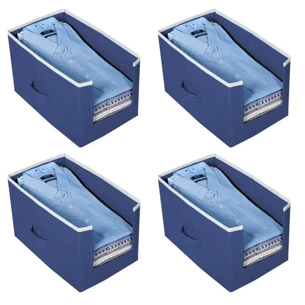 Closet Organizer – Foldable Shirt and Clothing Stackers | 12 Shirt Capacity | Space-Saving Wardrobe Organizer | Available in Pack of 1, 2, 4, 6