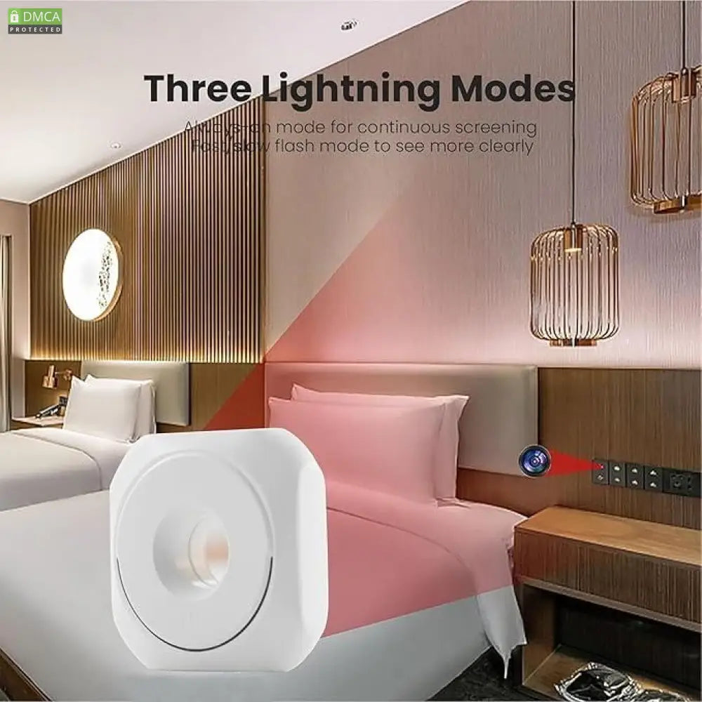 Coin-Sized Mini Camera Detector | Anti-Spy Wireless Infrared Sweeper for Hotel, Home & Travel Privacy