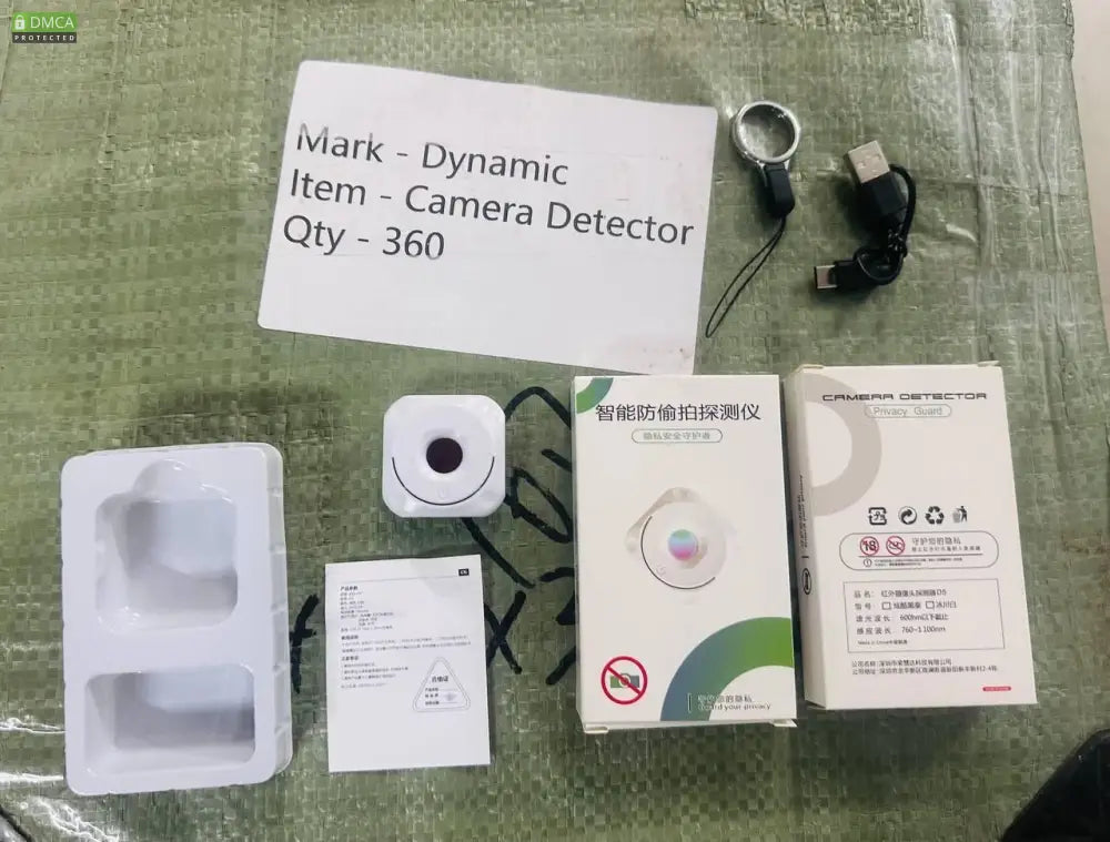 Coin-Sized Mini Camera Detector | Anti-Spy Wireless Infrared Sweeper for Hotel, Home & Travel Privacy