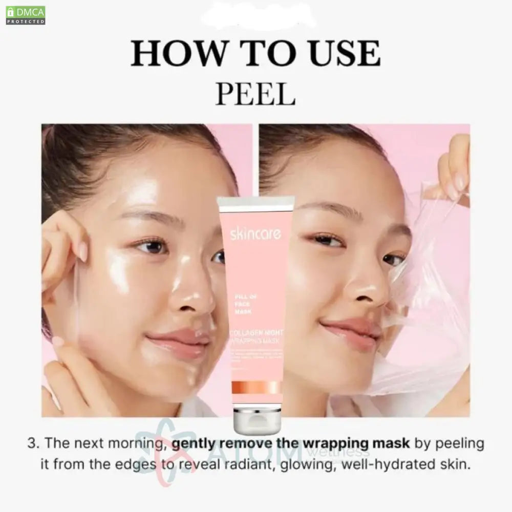 Collagen Night Wrapping Peel Off Mask 50ml for All skin Types