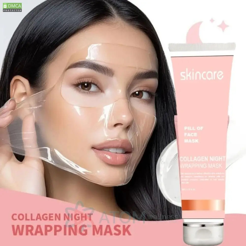 Collagen Night Wrapping Peel Off Mask 50ml for All skin Types