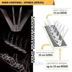 Effective & Humane Pigeon Control Spikes | Stainless Steel Bird Deterrent for Balcony & Terrace (Set of 10)