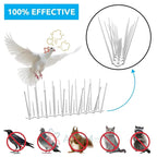 Effective & Humane Pigeon Control Spikes | Stainless Steel Bird Deterrent for Balcony & Terrace (Set of 10)