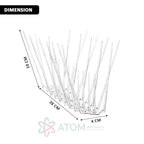 Effective & Humane Pigeon Control Spikes | Stainless Steel Bird Deterrent for Balcony & Terrace (Set of 10)