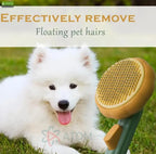 Ergonomic Pet De-Shedding Tool for Dogs & Cats | Fine Stainless Steel Bristles for a Healthy Coat