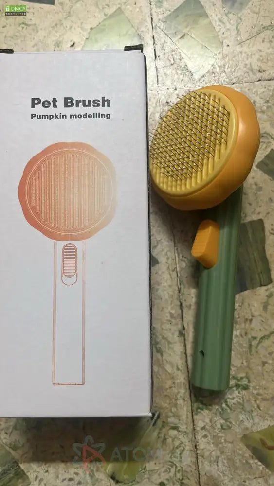 Ergonomic Pet De-Shedding Tool for Dogs & Cats | Fine Stainless Steel Bristles for a Healthy Coat
