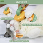 Ergonomic Pet De-Shedding Tool for Dogs & Cats | Fine Stainless Steel Bristles for a Healthy Coat