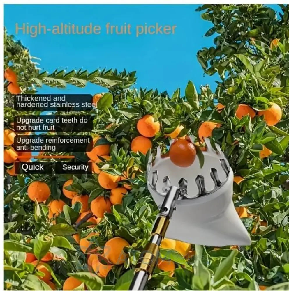 Fruit Picker Fruit Mango Orange Steel Picking Tool With Storage Bag