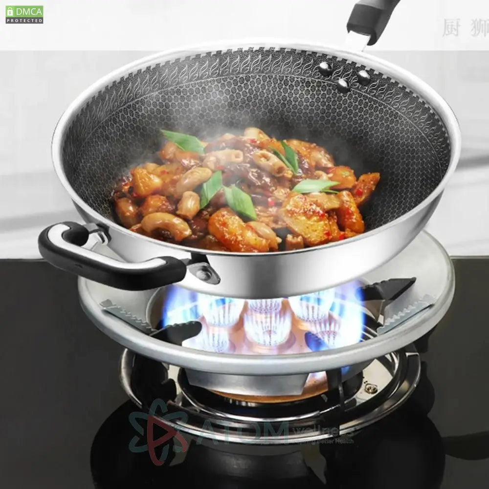 Gas Stove Cover Disk-Windshield Bracket Gas Stove Energy Saving Cover Disk Fire Reflection Windproof Stand