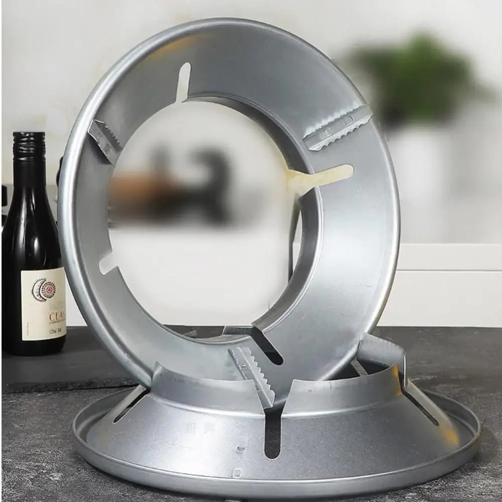 Gas Stove Cover Disk-Windshield Bracket Gas Stove Energy Saving Cover Disk Fire Reflection Windproof Stand