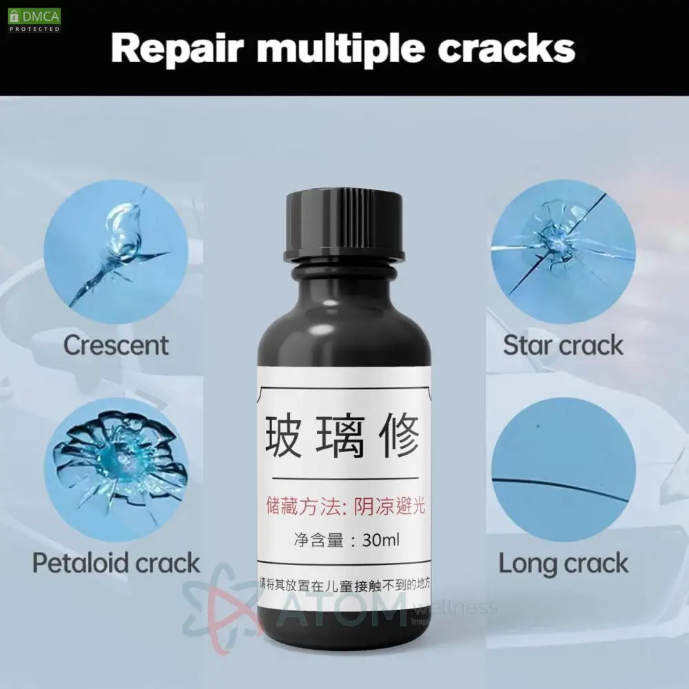 Glass Quick Fixing Repair Serum 30ml with Dropper (Pack Of 2 )