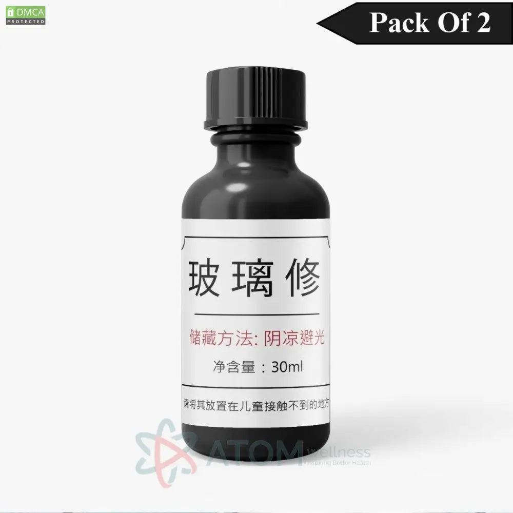 Glass Quick Fixing Repair Serum 30ml with Dropper (Pack Of 2 )
