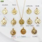 Gold Plated Zodiac Sign Necklace
