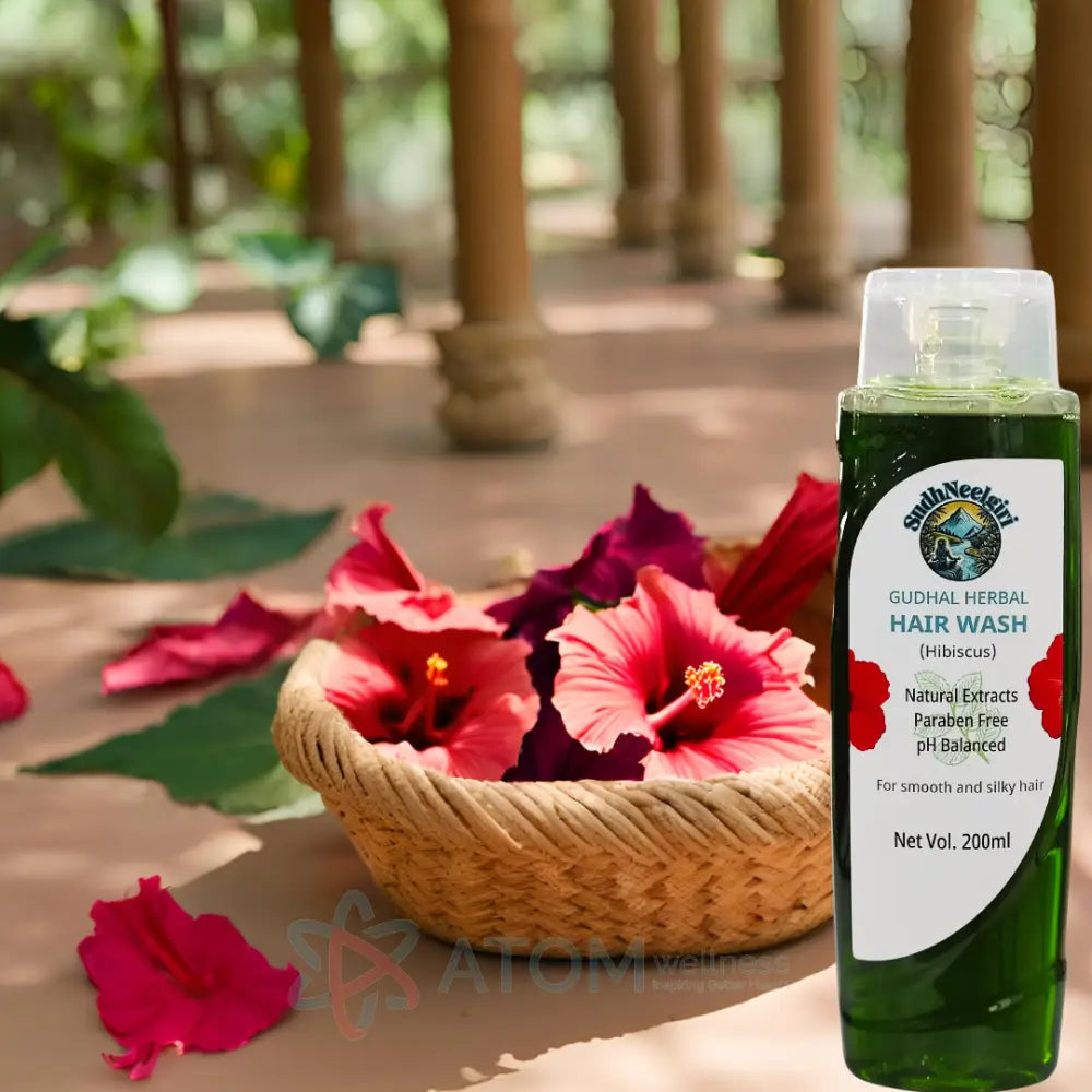 Gudhal Hibiscus Herbal Hair Wash Shampoo 200 ml