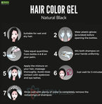 Hair Color Gel - 100% Gray Hair Coverage 125ML (Pack of 2)