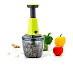 Hand-Press Steel Vegetable Push Chopper Mixer Cutter Food Grade