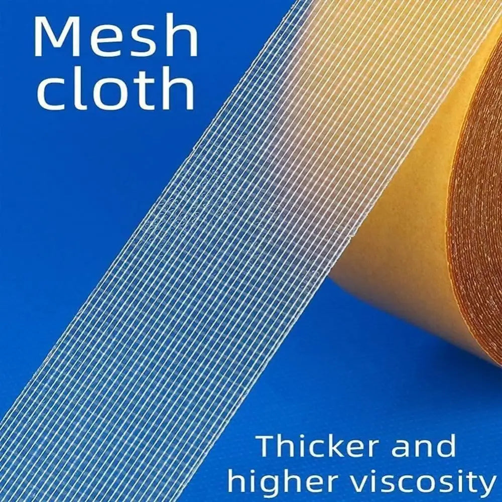 Heavy-Duty Double-Sided Carpet Tape - Strong & Removable Mesh Cloth Adhesive
