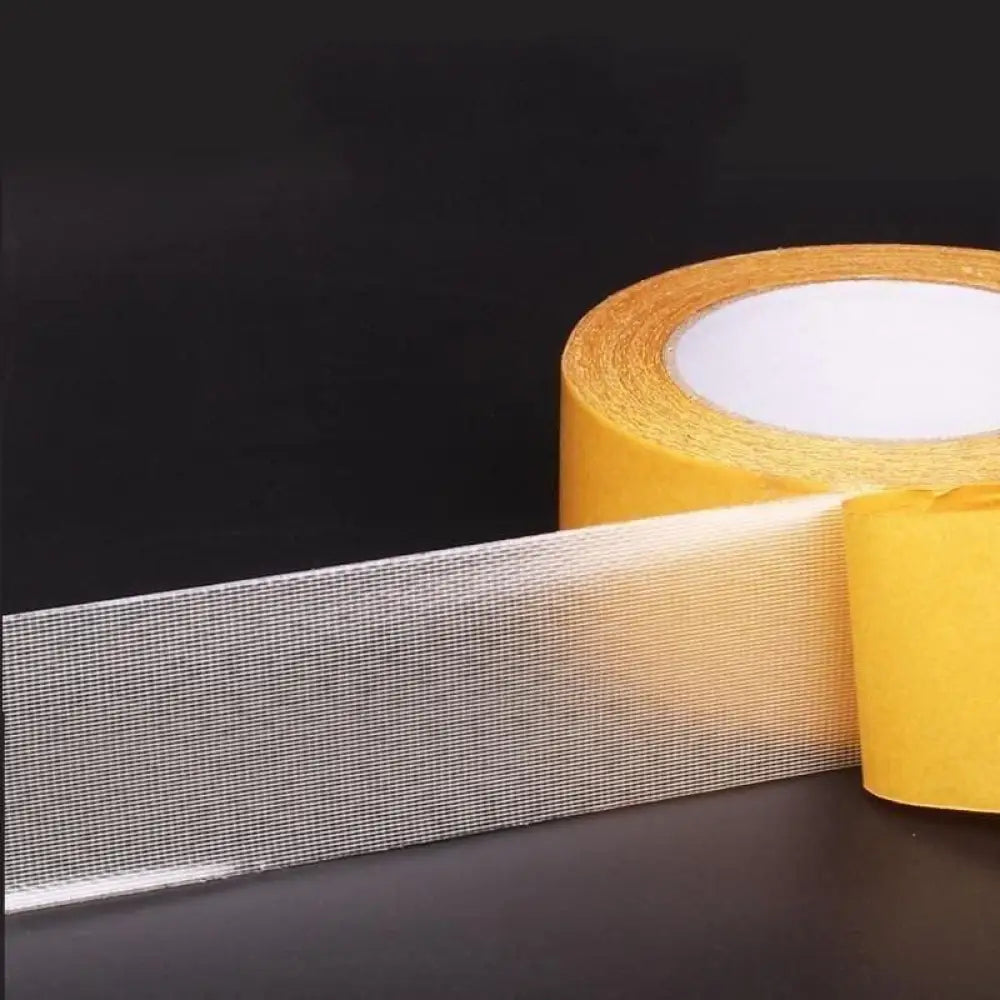 Heavy-Duty Double-Sided Carpet Tape - Strong & Removable Mesh Cloth Adhesive