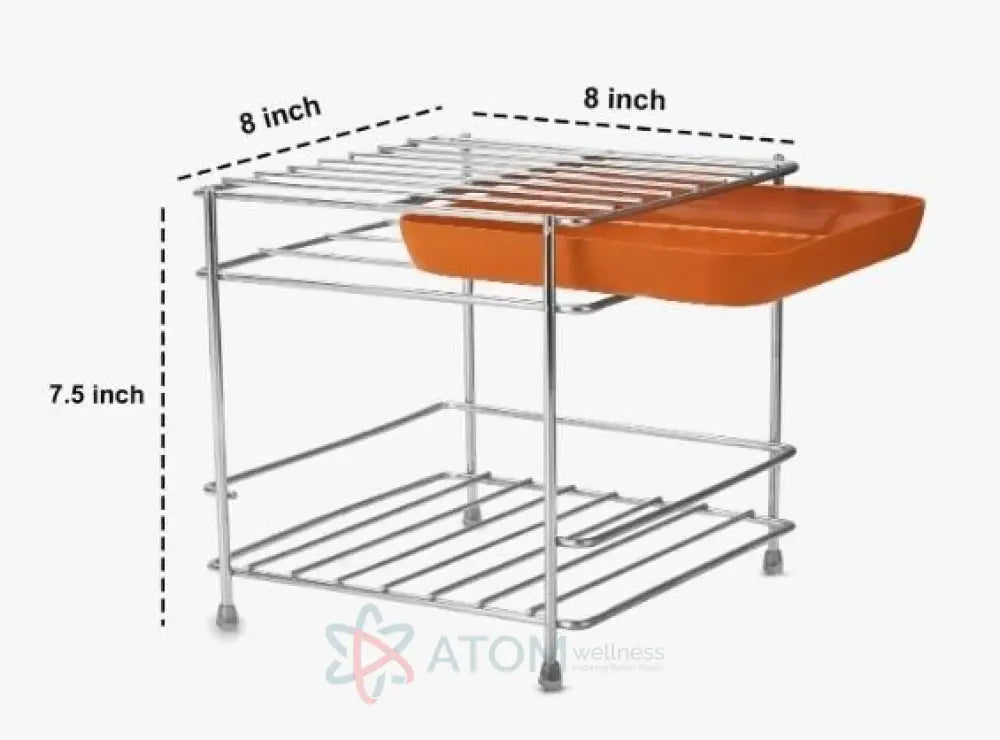 Heavy Steel Matka Stand with Free Tray – Durable & Stable Water Pot Stand for Home & Kitchen