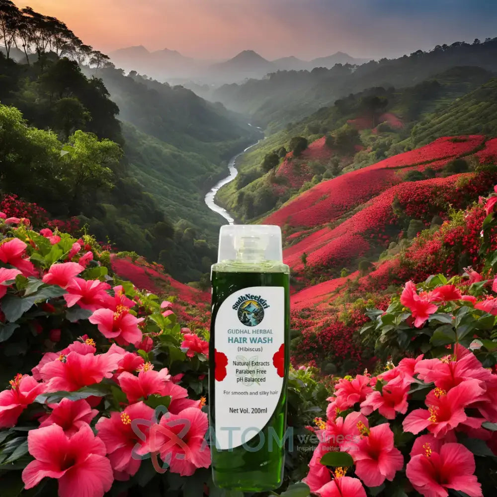 Herbal Anti Hair Fall Shampoo with Gudhal Hibiscus Herbal Wash Combo Kit