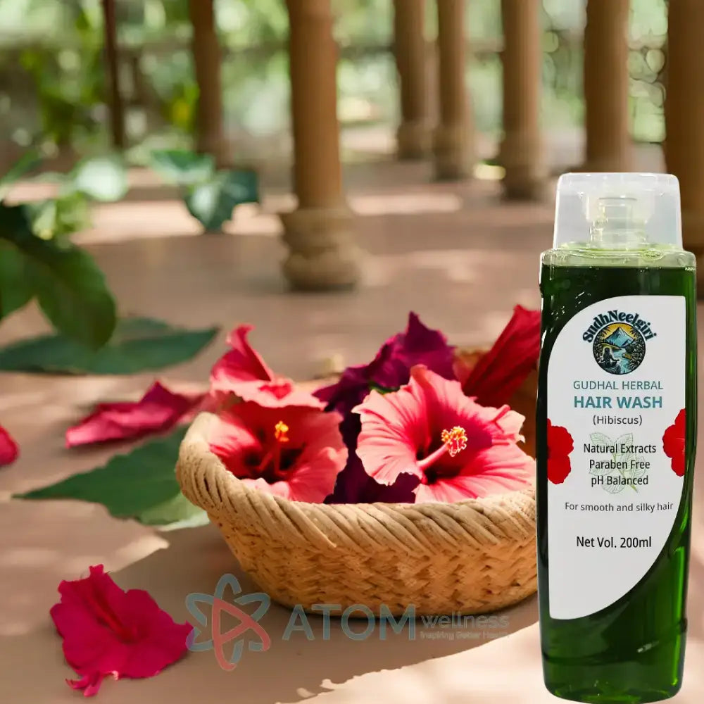 Herbal Anti Hair Fall Shampoo with Gudhal Hibiscus Herbal Wash Combo Kit