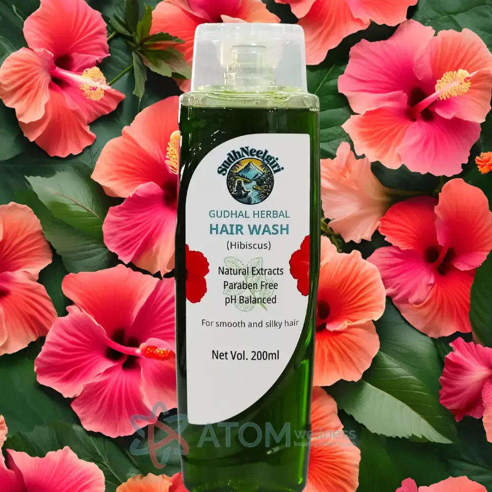 Herbal Anti Hair Fall Shampoo with Gudhal Hibiscus Herbal Wash Combo Kit