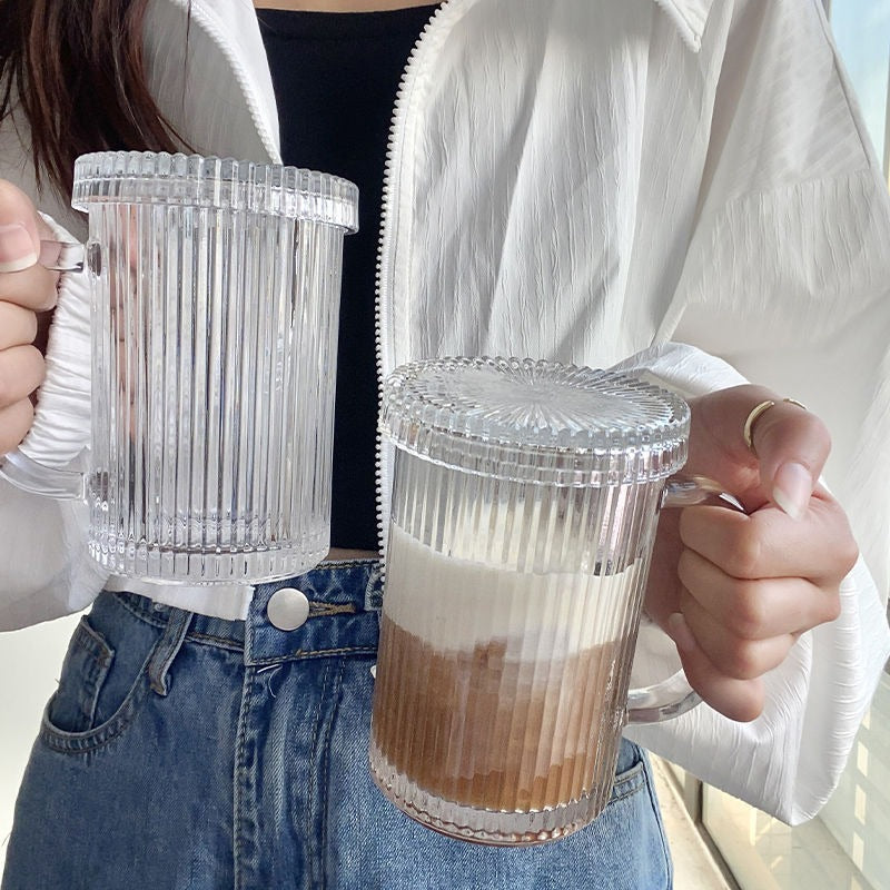 Ripple Stripes Cup with Straw