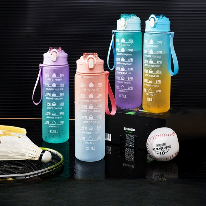 Portable Water Bottle (With Stickers )