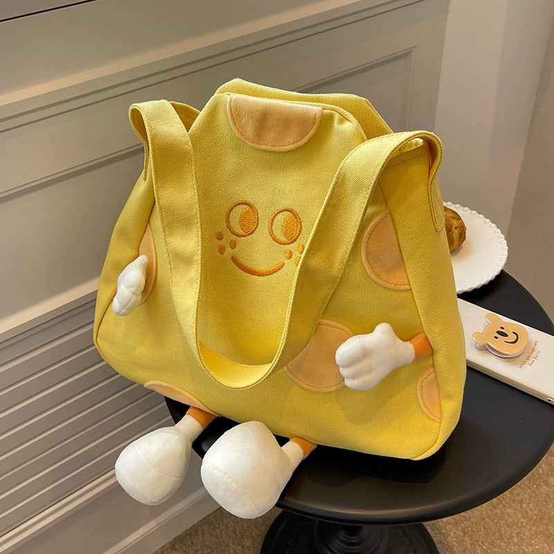 Cheese Smile Plush Bag