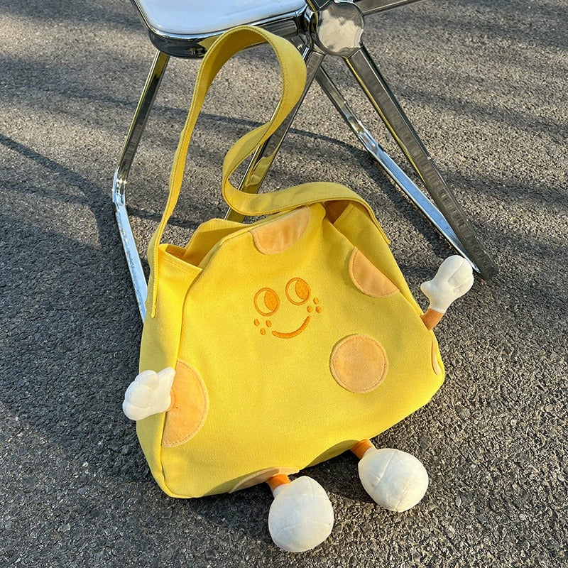 Cheese Smile Plush Bag