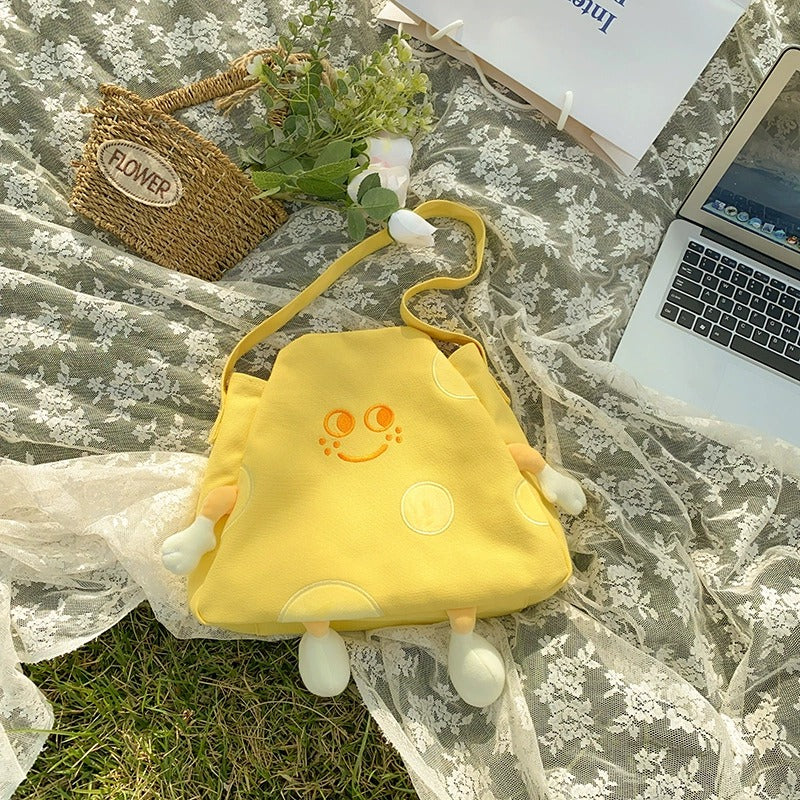 Cheese Smile Plush Bag