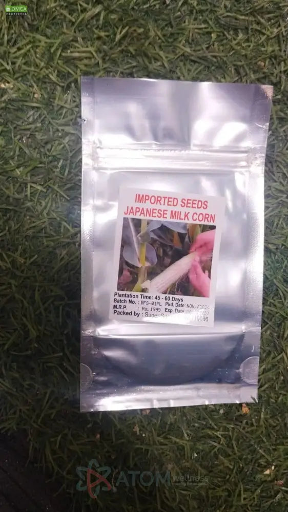 Japanese Milk Corn Seeds | Gourmet Sweet Corn for Home Gardening | Grow Your Own Fresh, Milky White Corn