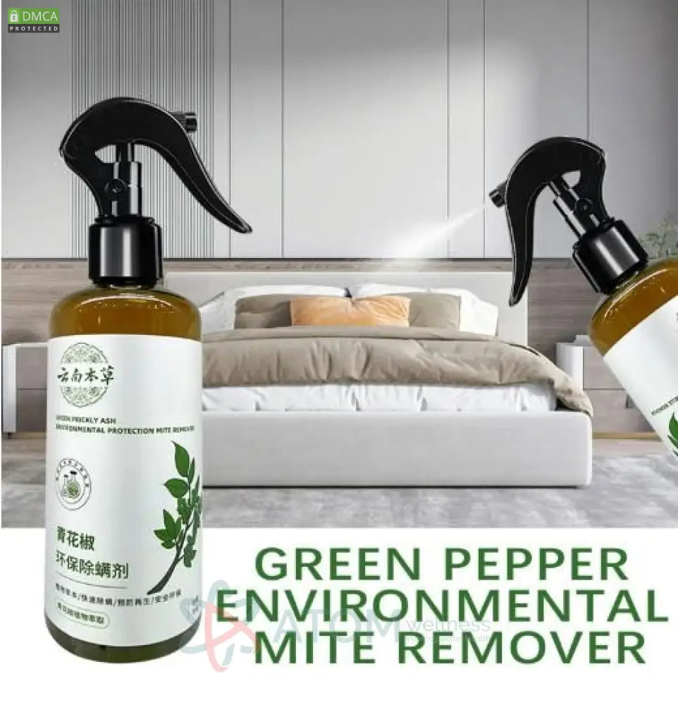 Korean Green Organic Pepper Anti-Mite Spray for Bedding & Clothes – 100M