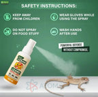 Lizard Repellent Spray – Organic & Natural (Pack of 3 × 100ml) | Non-Toxic, Humane Lizard Control for Home & Office
