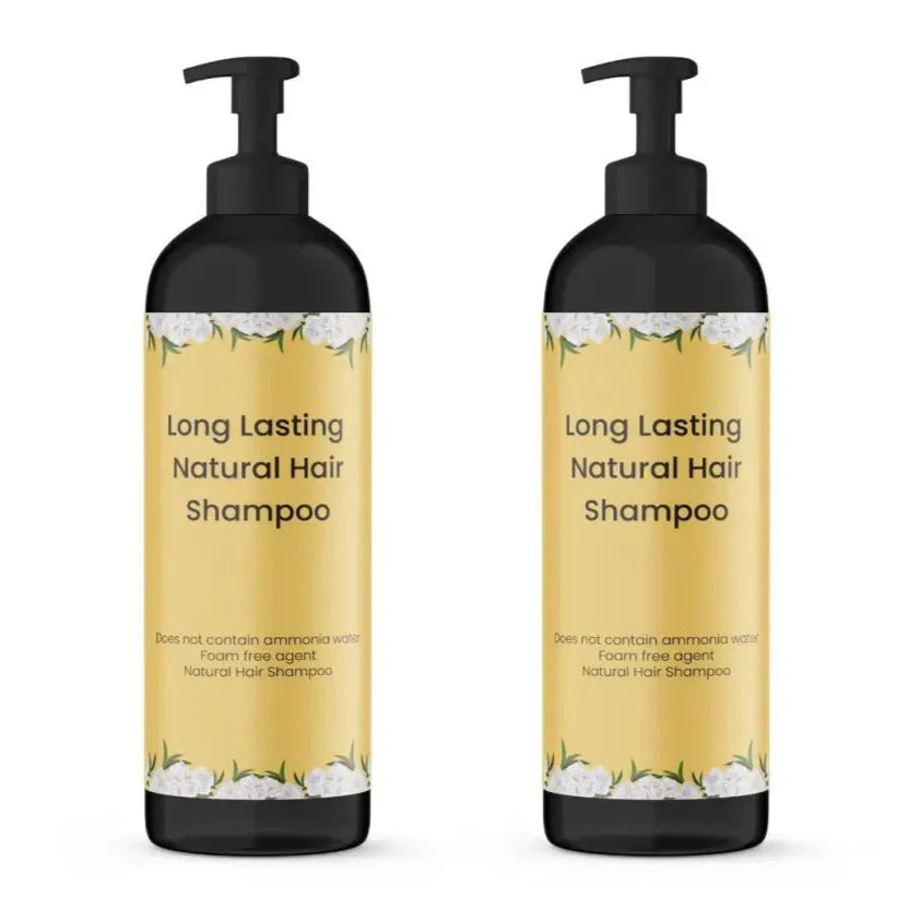 Long-Lasting Natural Hair Dye Shampoo | Ammonia & Peroxide Free Color | 100ML (Pack of 2)