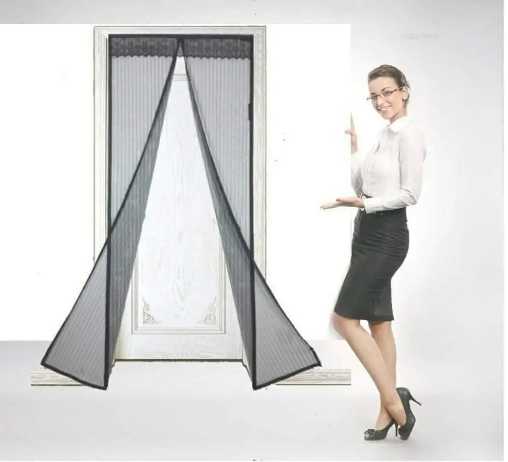 Magnetic Foldable Anti-Mosquito Door Screen Curtain | Instant Close Mesh Net for Home | Fresh Air & Pest Protection