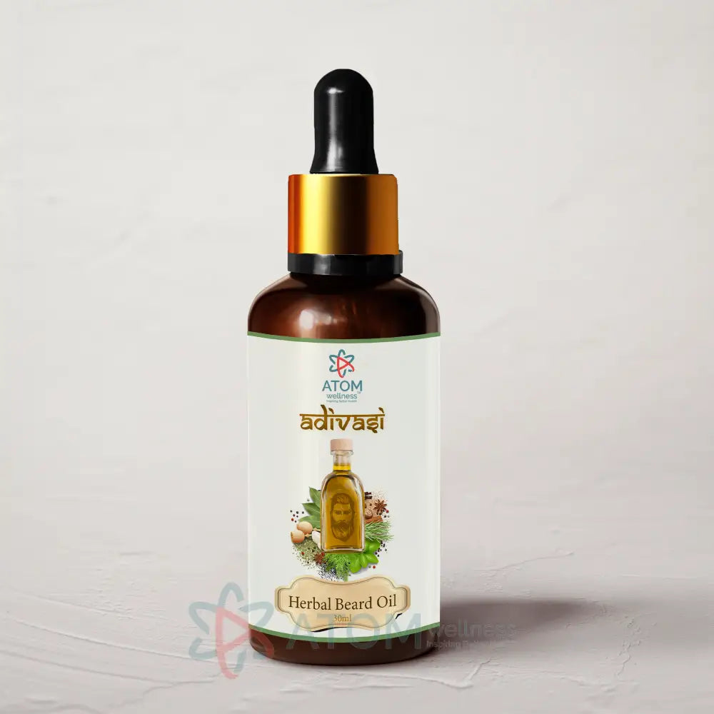 Original Adivasi Herbal Beard Oil 30mL for Quick Beard Growth