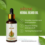 Original Adivasi Herbal Beard Oil 30mL for Quick Beard Growth