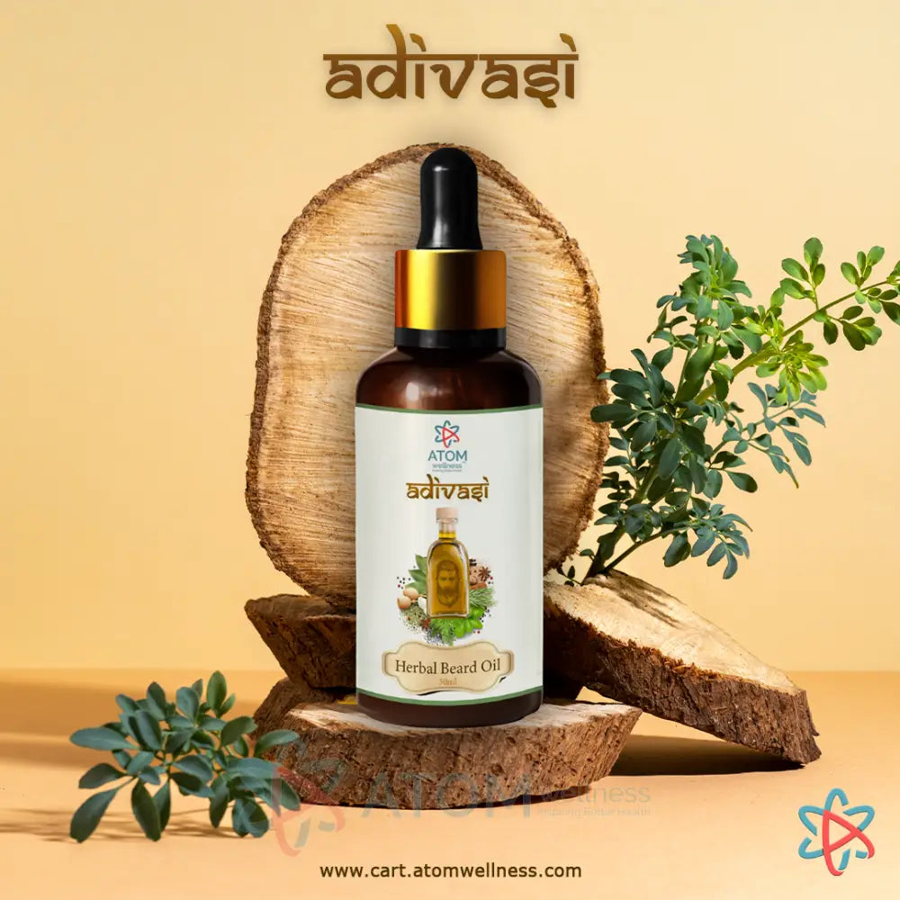 Original Adivasi Herbal Beard Oil 30mL for Quick Beard Growth