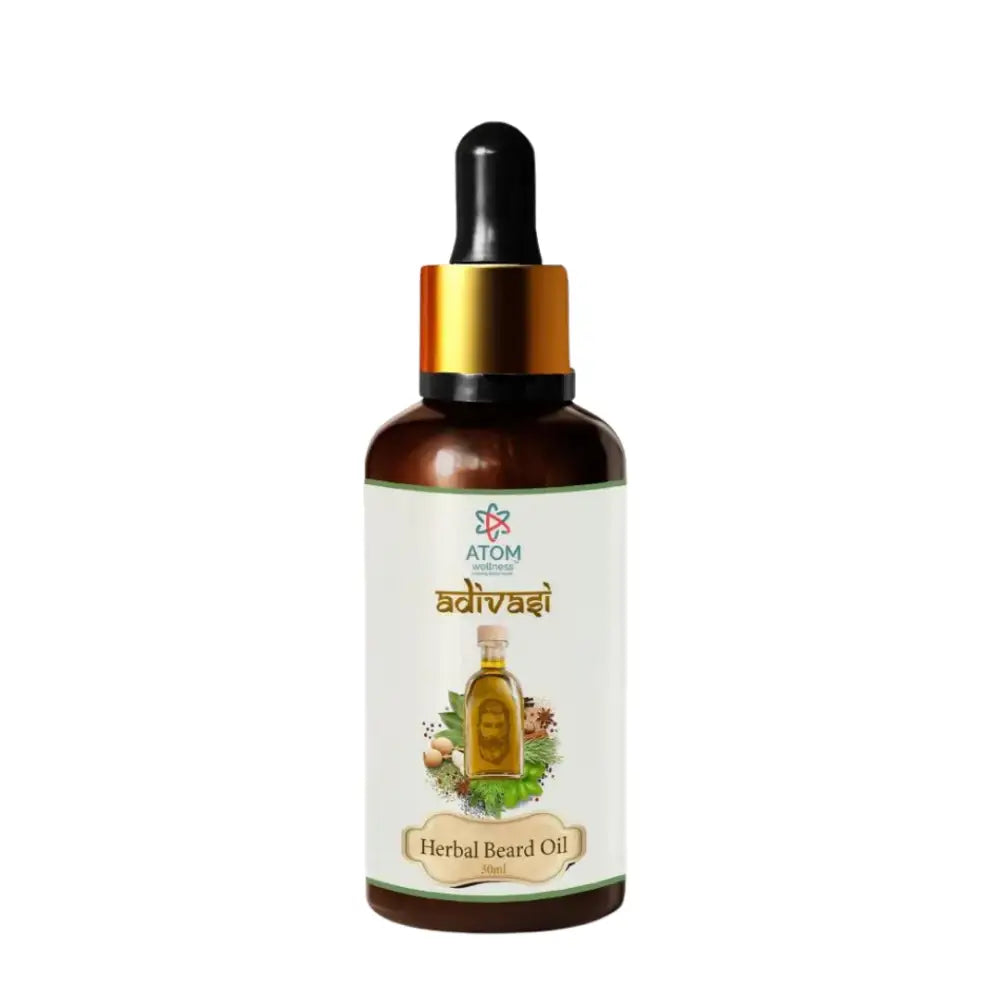 Original Adivasi Herbal Beard Oil 30mL for Quick Beard Growth