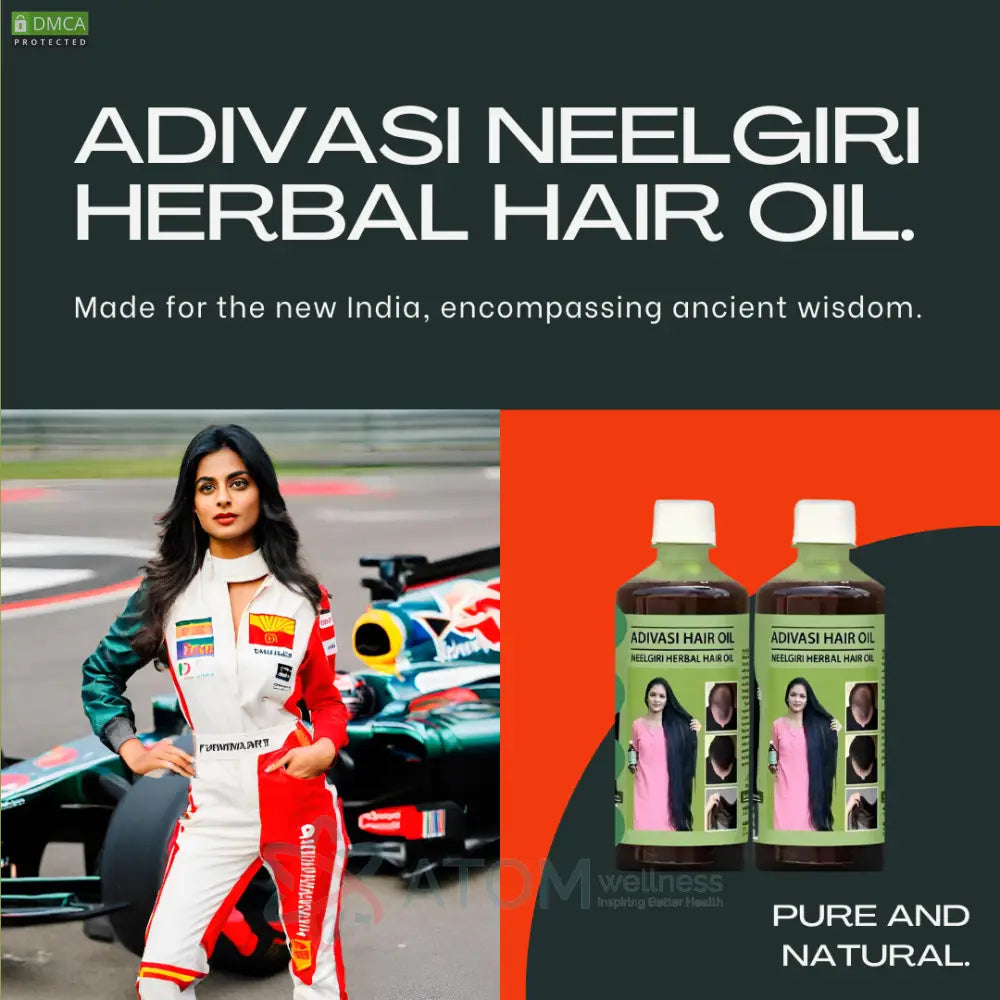 Original Adivasi Herbal Hair Oil  100mL Buy 1 Get 1 Free