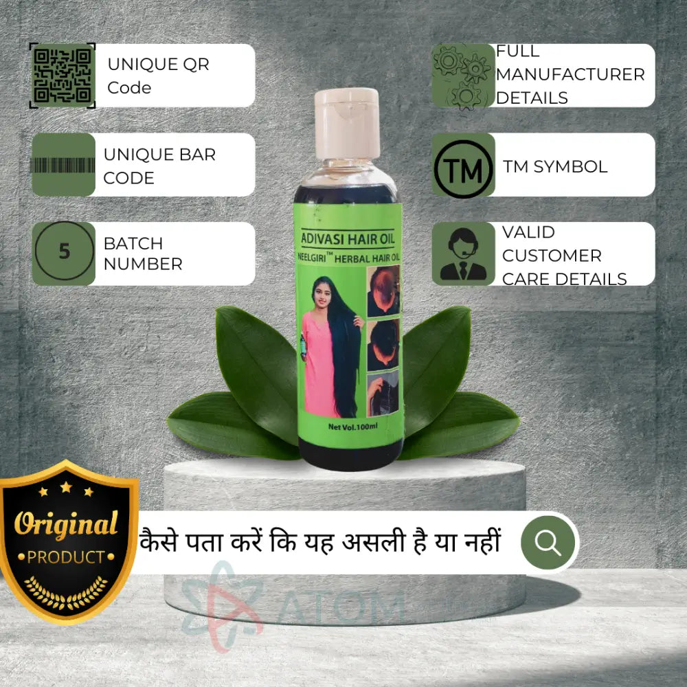 Original Adivasi Neelgiri™ Herbal Anti Hair Fall Kit