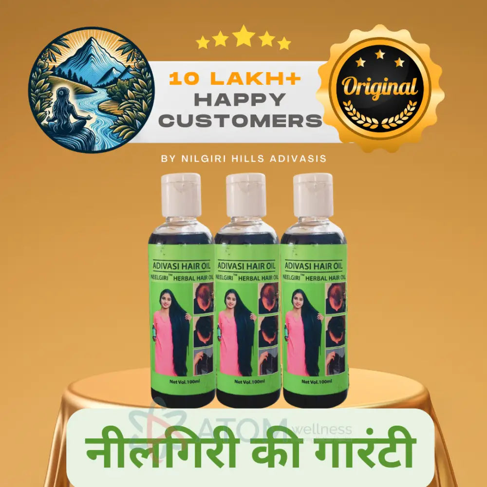 Original Adivasi Neelgiri™ Herbal Anti Hair Fall Kit