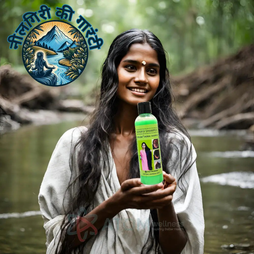 Original Adivasi Neelgiri™ Herbal Anti Hair Fall Shampoo 200ml