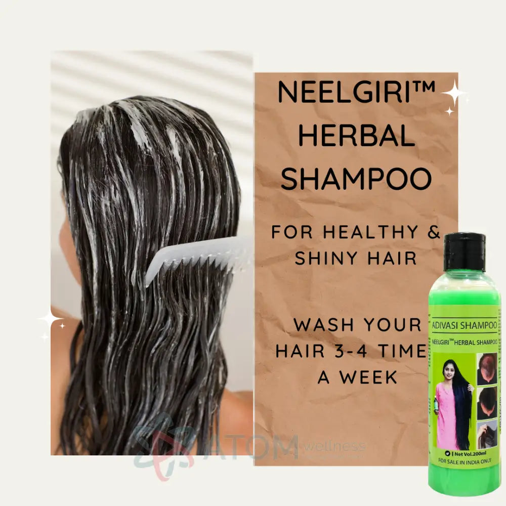 Original Adivasi Neelgiri™ Herbal Anti Hair Fall Shampoo 200ml